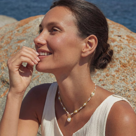 Baroque Pearl Garden Necklace