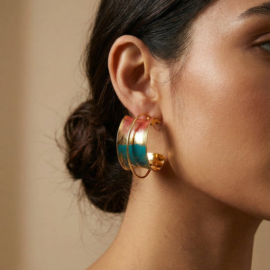 Sunset Mirage Hoops